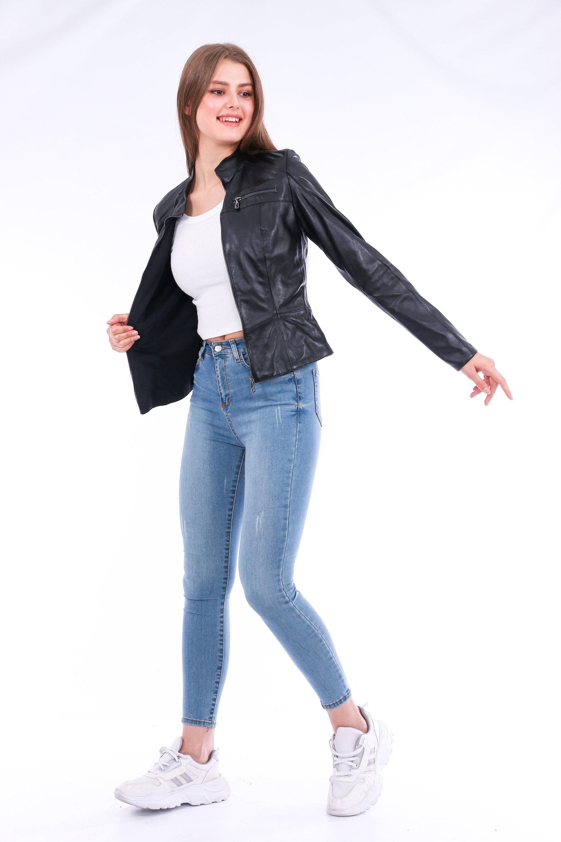LateurGo Venici Leather Biker Jacket