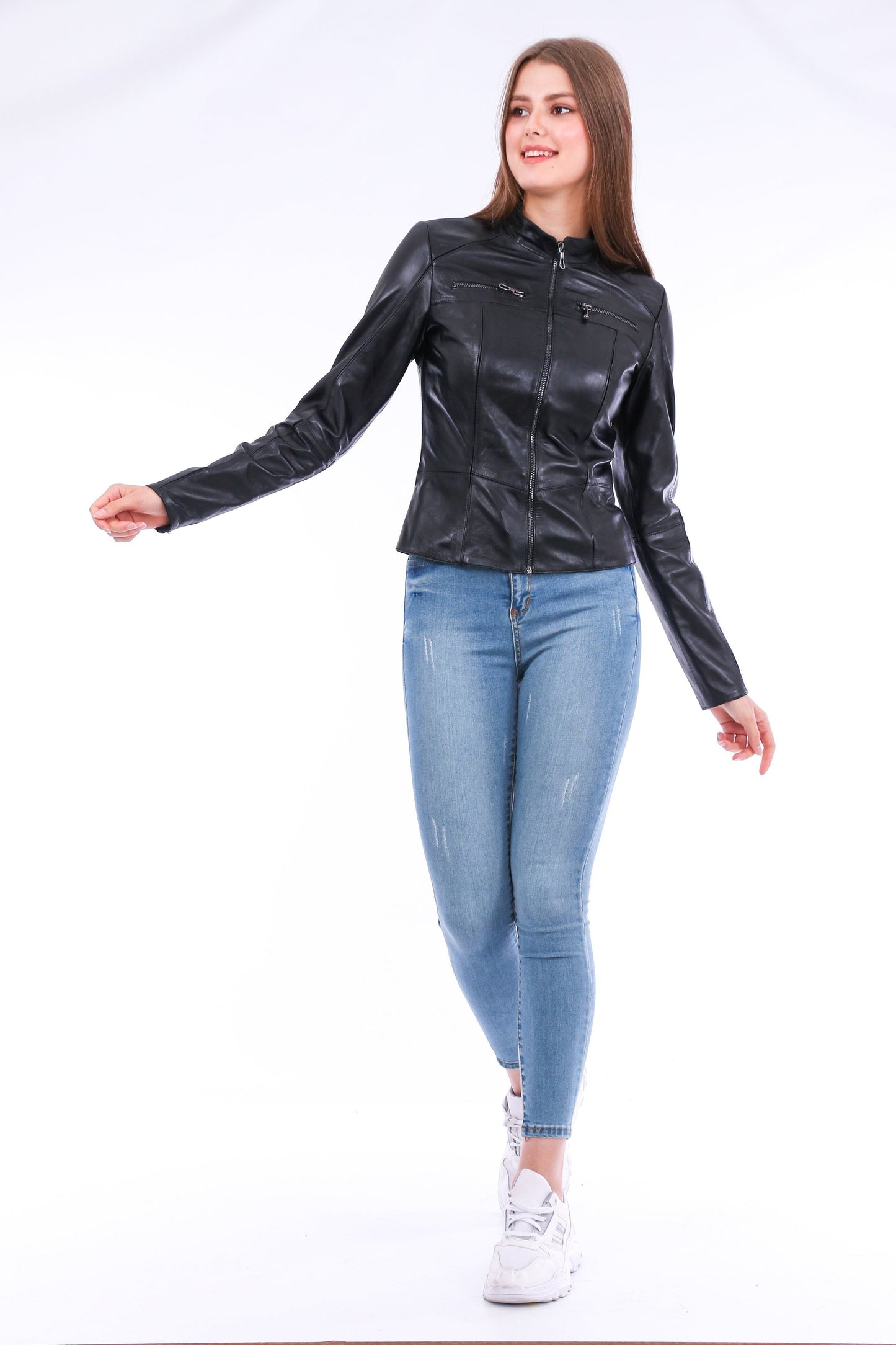 LateurGo Venici Leather Biker Jacket
