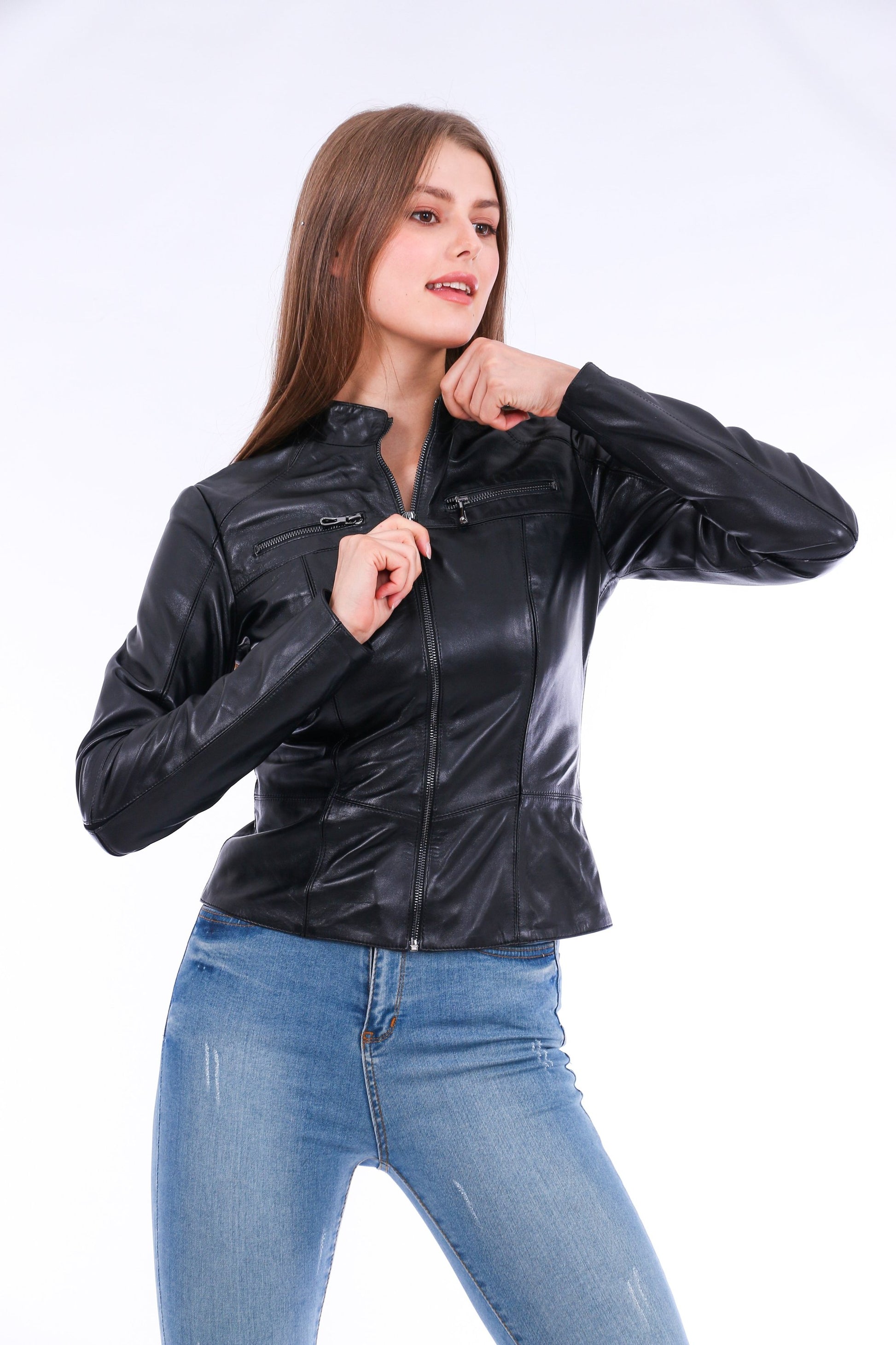 LateurGo Venici Leather Biker Jacket