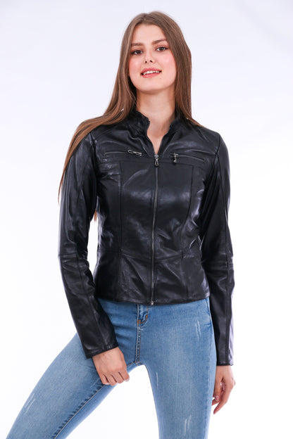 LateurGo Venici Leather Biker Jacket