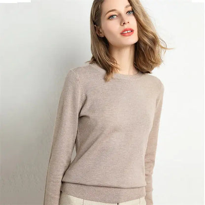 Knitted pullover women sweater