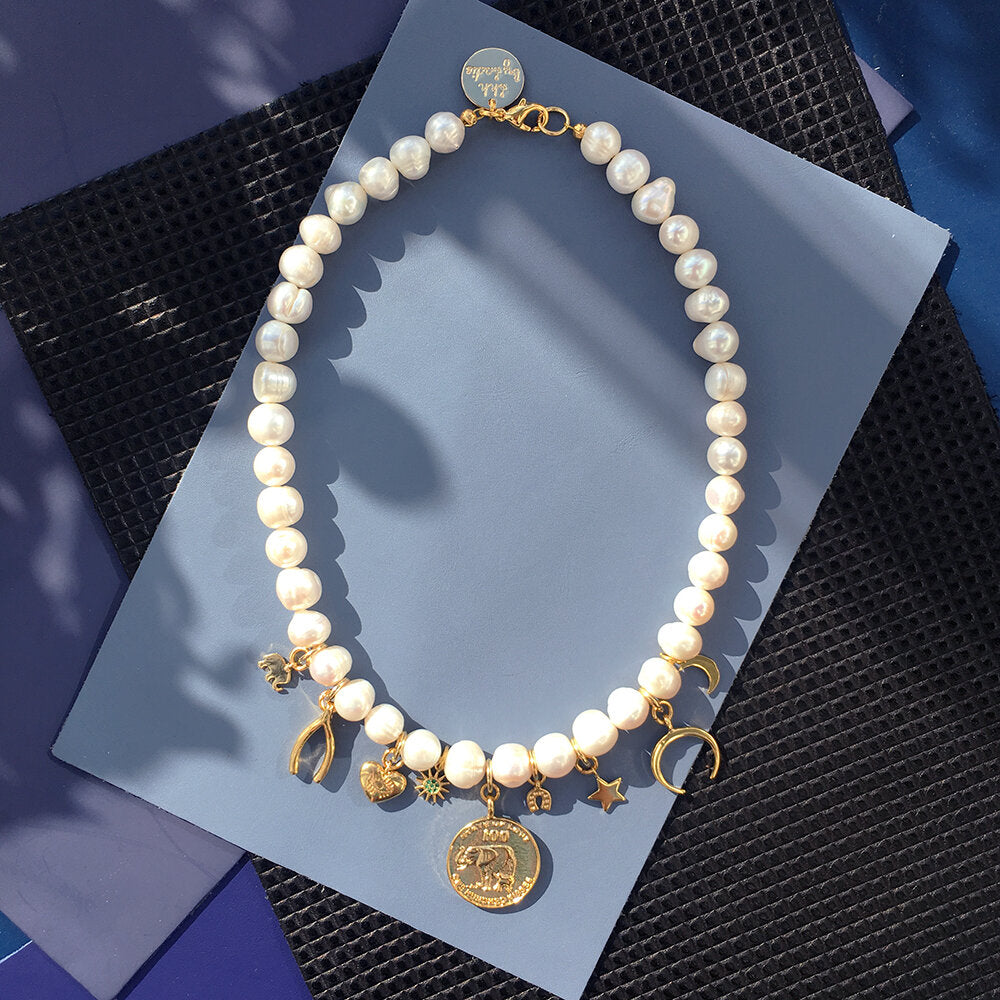 Lucky Charm Pearl Necklace | Elegant Jewelry