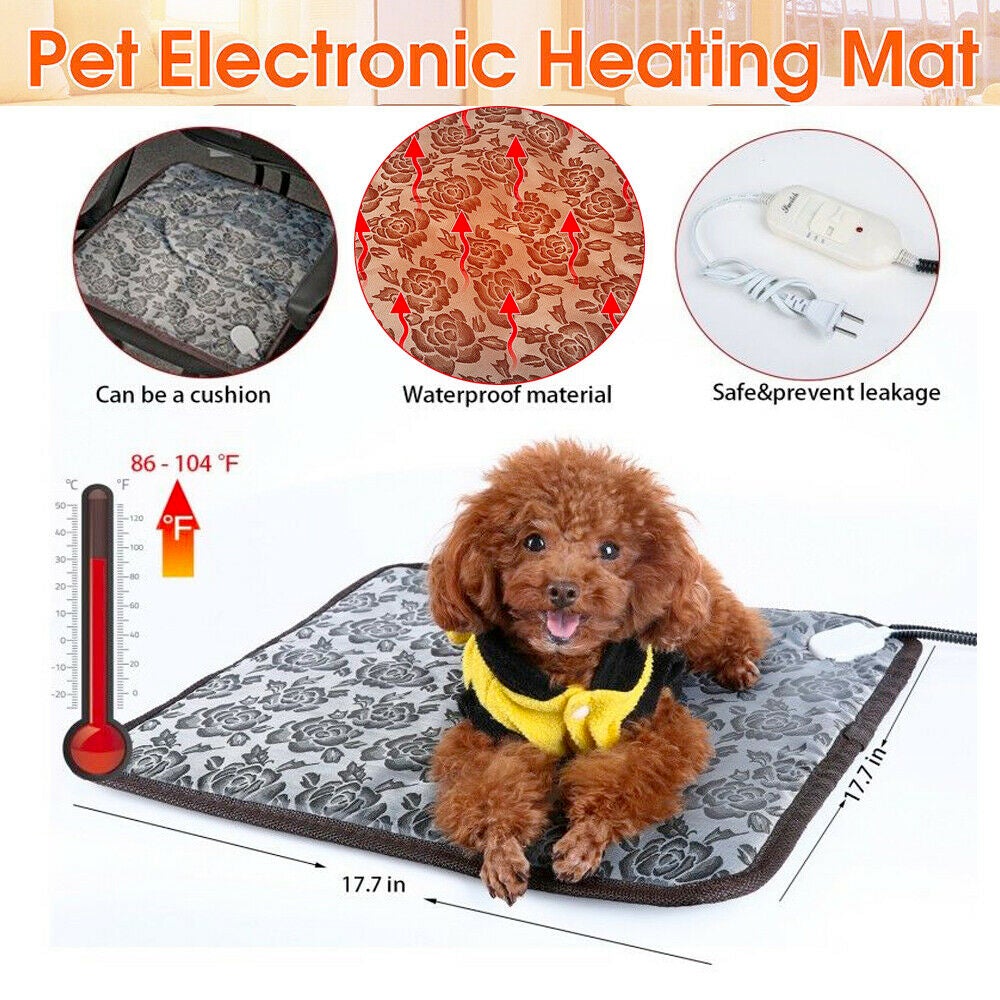 LateurGo Thermal Heating Waterproof Bed Pad for Pets - Adjustable and Comfortable