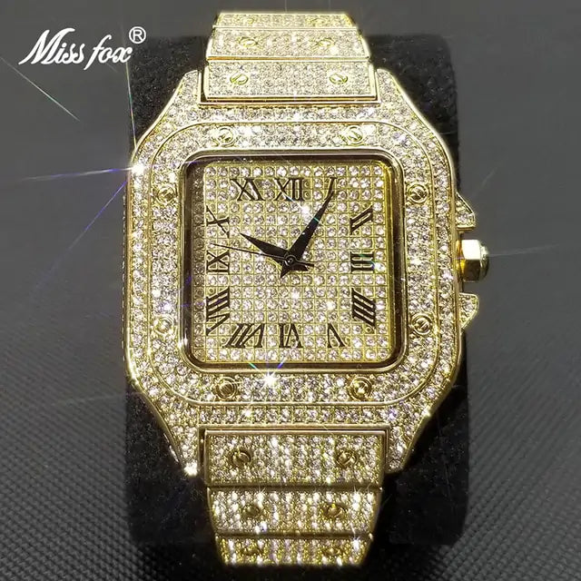 LateurGo Waterproof Full Diamond Men's Watch