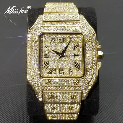 LateurGo Waterproof Full Diamond Men's Watch