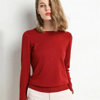 Knitted pullover women sweater