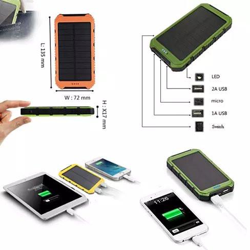 Solar Power Bank | Phone & Tablet Charger