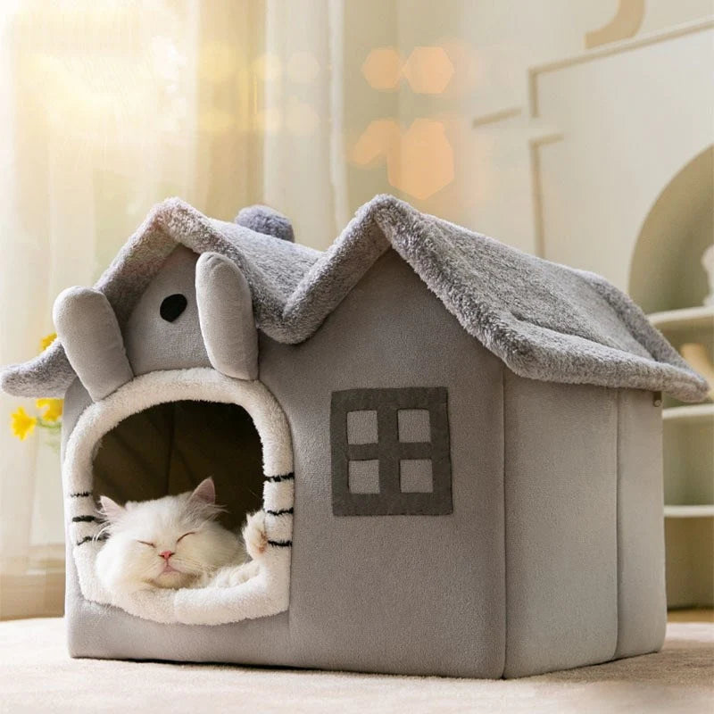 Removable Roof Plush Pet House | LateurGo