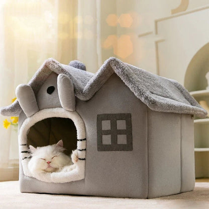 Removable Roof Plush Pet House | LateurGo