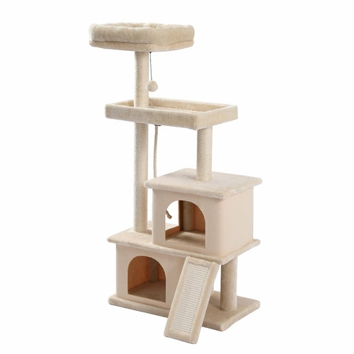 LateurGo Cat Tree Entertainment Tower with Stairs for Climbing and Playing