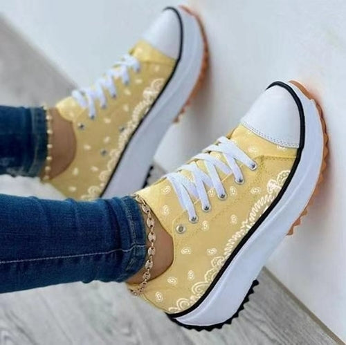 LateurGo Pattern Canvas Women Sneakers