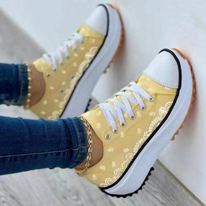 LateurGo Pattern Canvas Women Sneakers