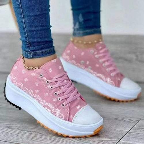 LateurGo Pattern Canvas Women Sneakers