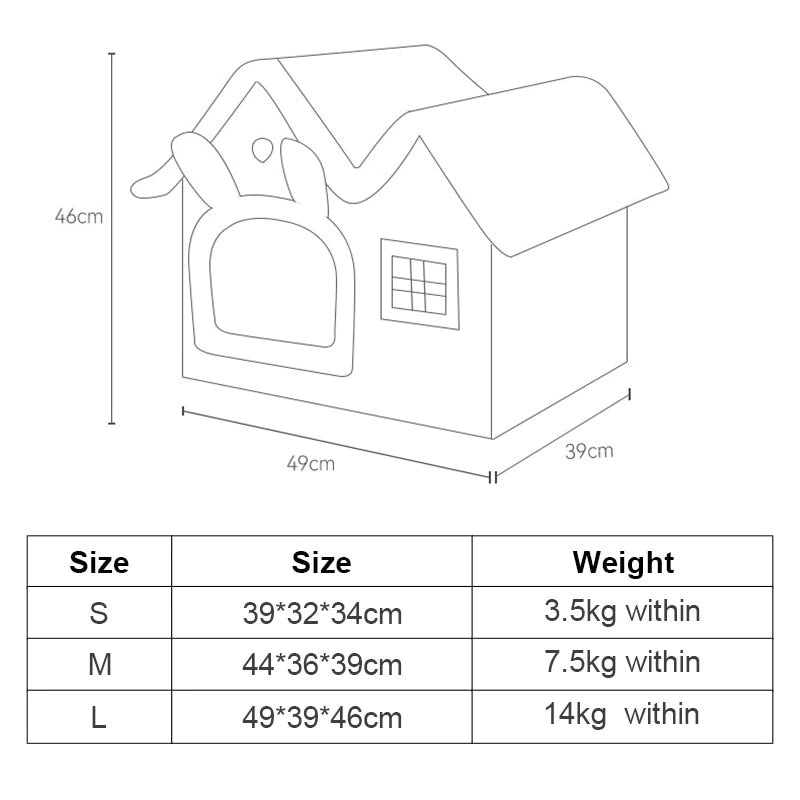 Removable Roof Plush Pet House | LateurGo