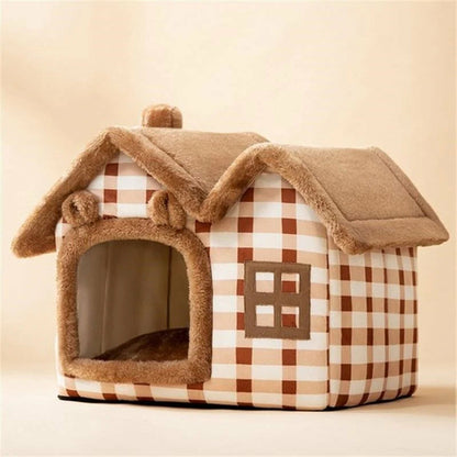 Removable Roof Plush Pet House | LateurGo