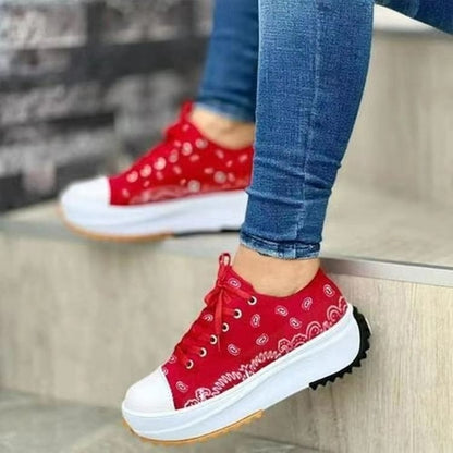 LateurGo Pattern Canvas Women Sneakers