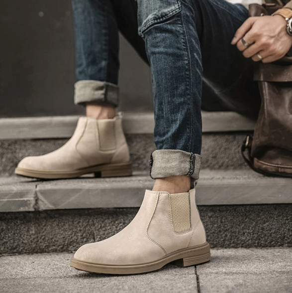 Men's Vegan Leather Angle Boots | Stylish Footwear 