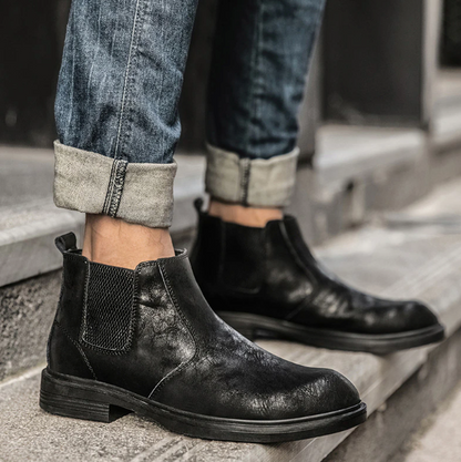 Men's Vegan Leather Angle Boots | Stylish Footwear 