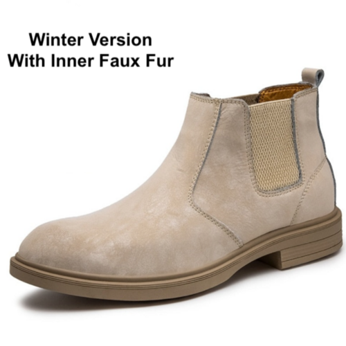 Men's Vegan Leather Angle Boots | Stylish Footwear 