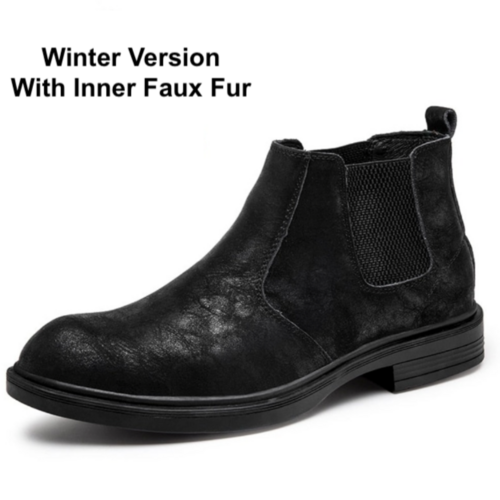 Men's Vegan Leather Angle Boots | Stylish Footwear 