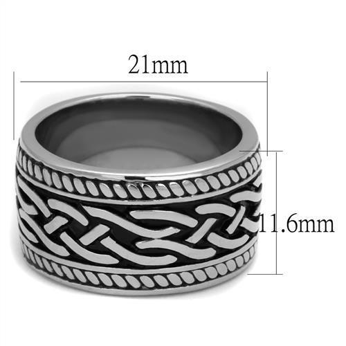 Men Stainless Steel Epoxy Ring | Lateurgo