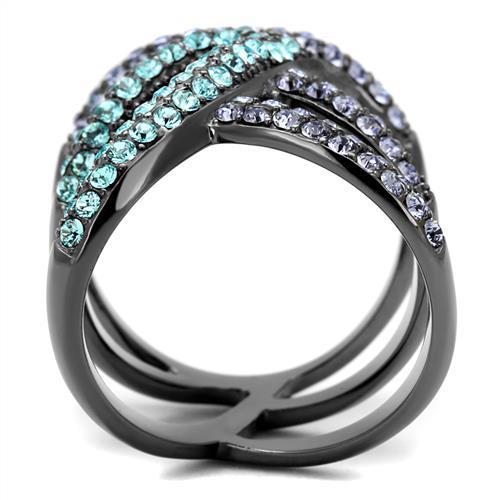 LateurGo IP light black stainless steel ring showcasing top-grade materials and design.