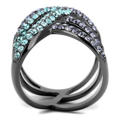 LateurGo IP light black stainless steel ring showcasing top-grade materials and design.