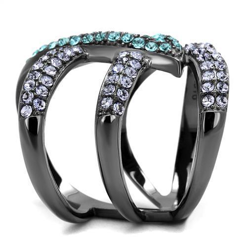 LateurGo IP light black stainless steel ring showcasing top-grade materials and design.