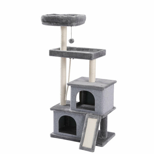 LateurGo Cat Tree Entertainment Tower with Stairs for Climbing and Playing