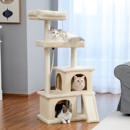 LateurGo Cat Tree Entertainment Tower with Stairs for Climbing and Playing