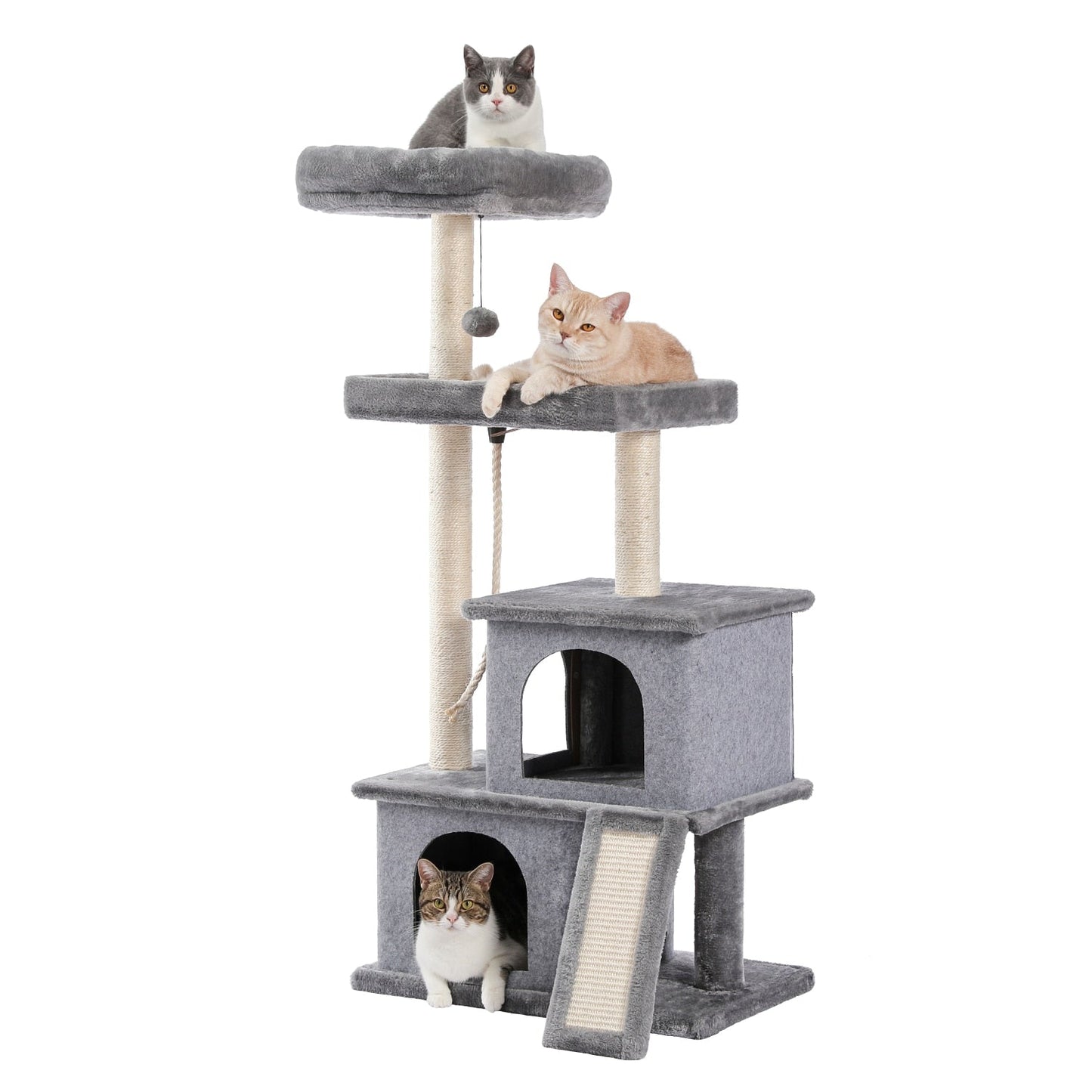 LateurGo Cat Tree Entertainment Tower with Stairs for Climbing and Playing