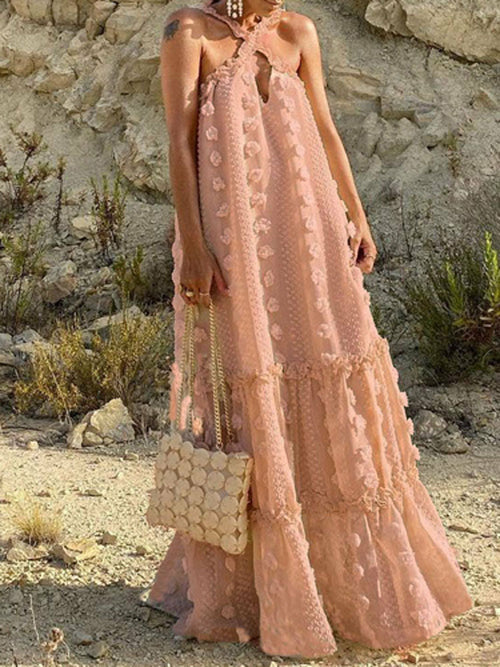 Solid Ball Tassel Dress | Party & Beach Wear Dresses