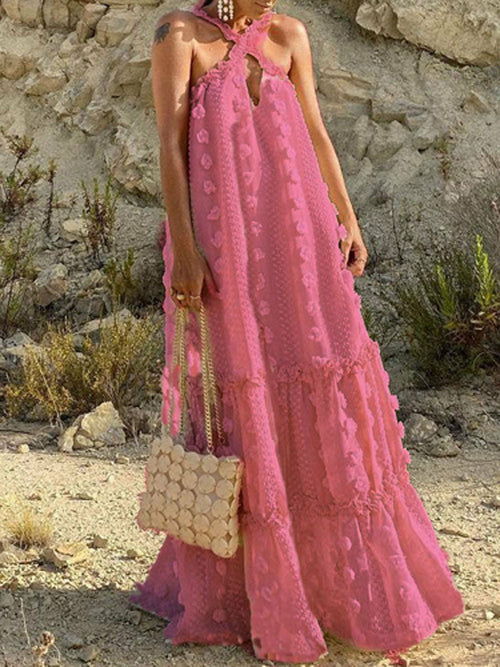 Solid Ball Tassel Dress | Party & Beach Wear Dresses