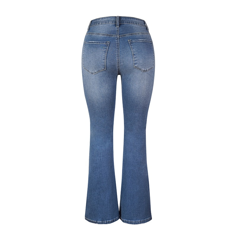  Flare Jeans: Stretch Vintage Fashion Streetwear