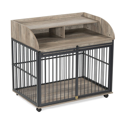 44 inch heavy duty large dog crate furniture - LateurGo