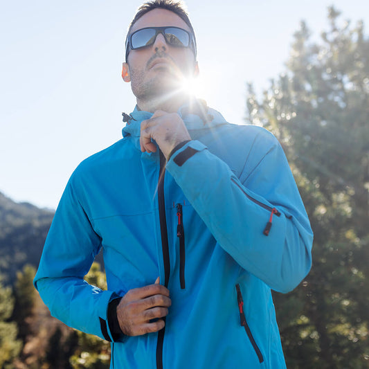 Adventure 2.0 Men's Light Blue Jacket | Traveling Jacket by LateurGo