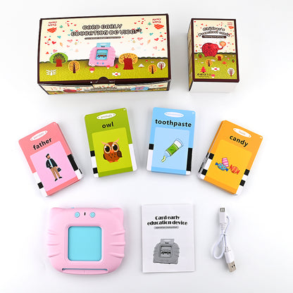 LateurGo kids electronic cognitive cards, talking flash cards with audio books for interactive learning