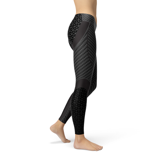 LateurGo Women's Carbon Fiber Sports Leggings - High Performance Activewear