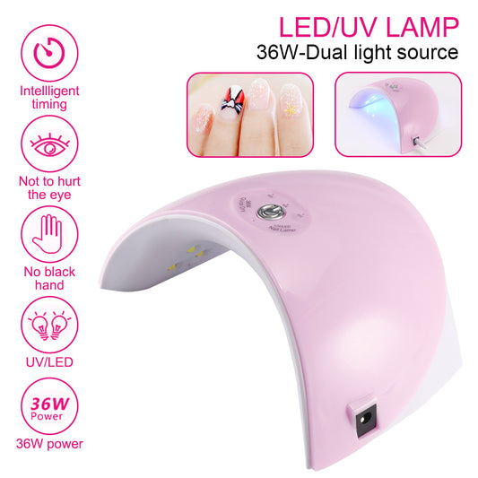 LateurGo Automatic Sensing 36W LED Nail Polish Dryer Lamp