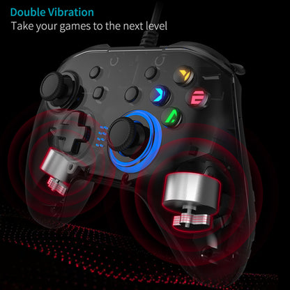 LateurGo Wired Gaming Controller - Joystick Gamepad with Dual-Vibration