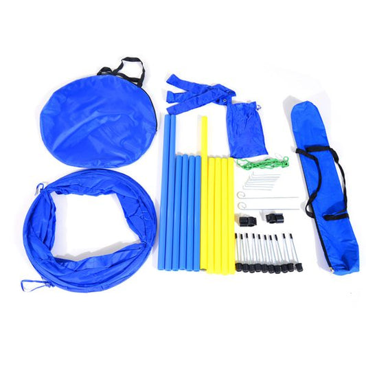 LateurGo PawHut Dog Agility Starter Kit - Pet Outdoor Exercise Training Set