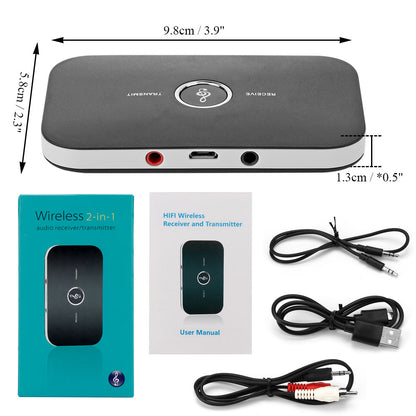 LateurGo 2 in 1 Bluetooth 4.1 Audio Transmitter and Receiver