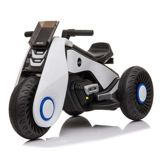 LateurGo Children's Electric Motorcycle with 3 Wheels and Double Drive