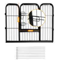 LateurGo PawHut PawsPlay Heavy Duty Metal Pet Playpen