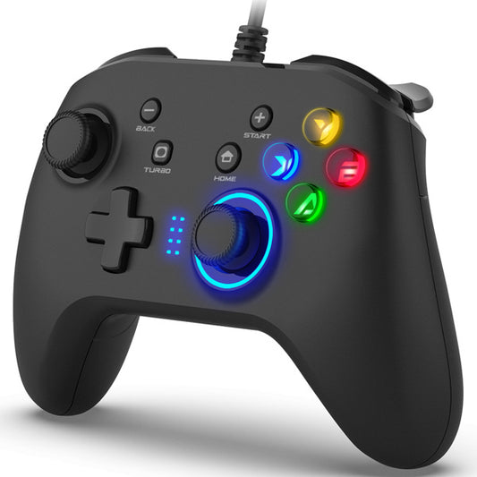 LateurGo Wired Gaming Controller - Joystick Gamepad with Dual-Vibration