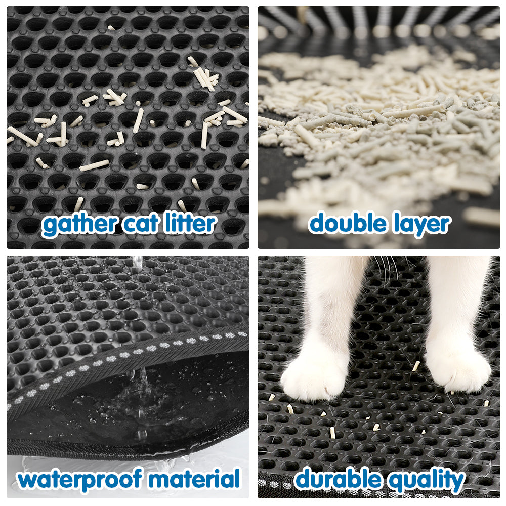 LateurGo Cat Litter Mat for Trapping Kitty Litter