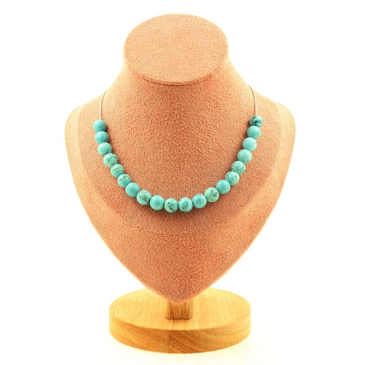 LateurGo Howlite Turquoise 8 mm 20 Beads Necklace online