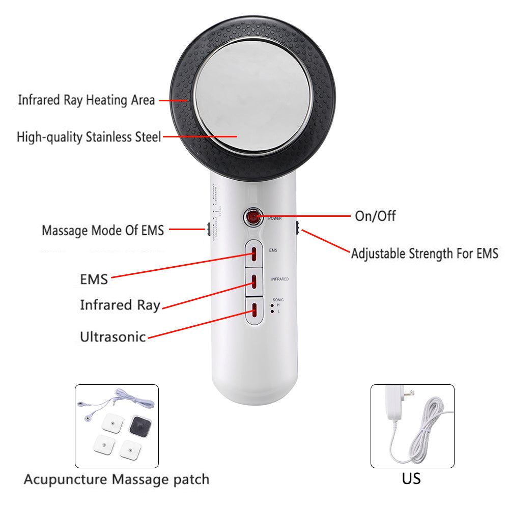 LateurGo Body Face Lift Ultrasound Body Slimming Massager