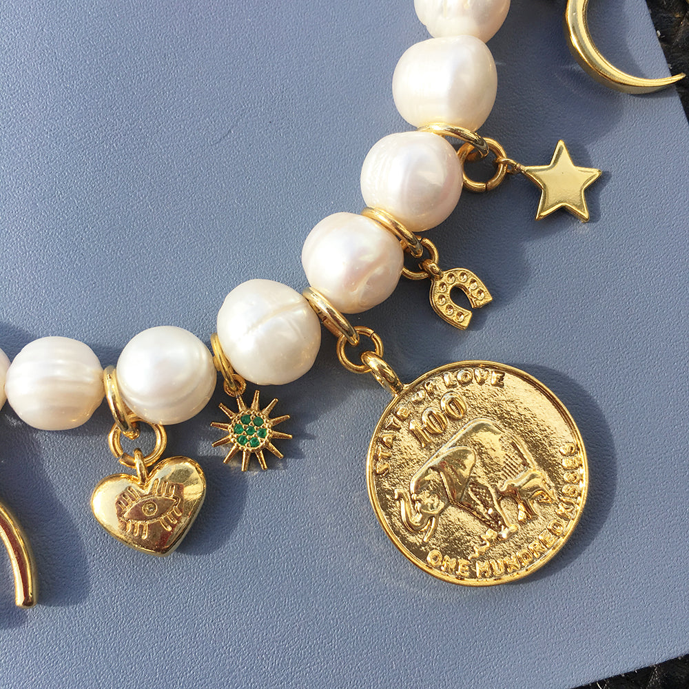 Lucky Charm Pearl Necklace | Elegant Jewelry