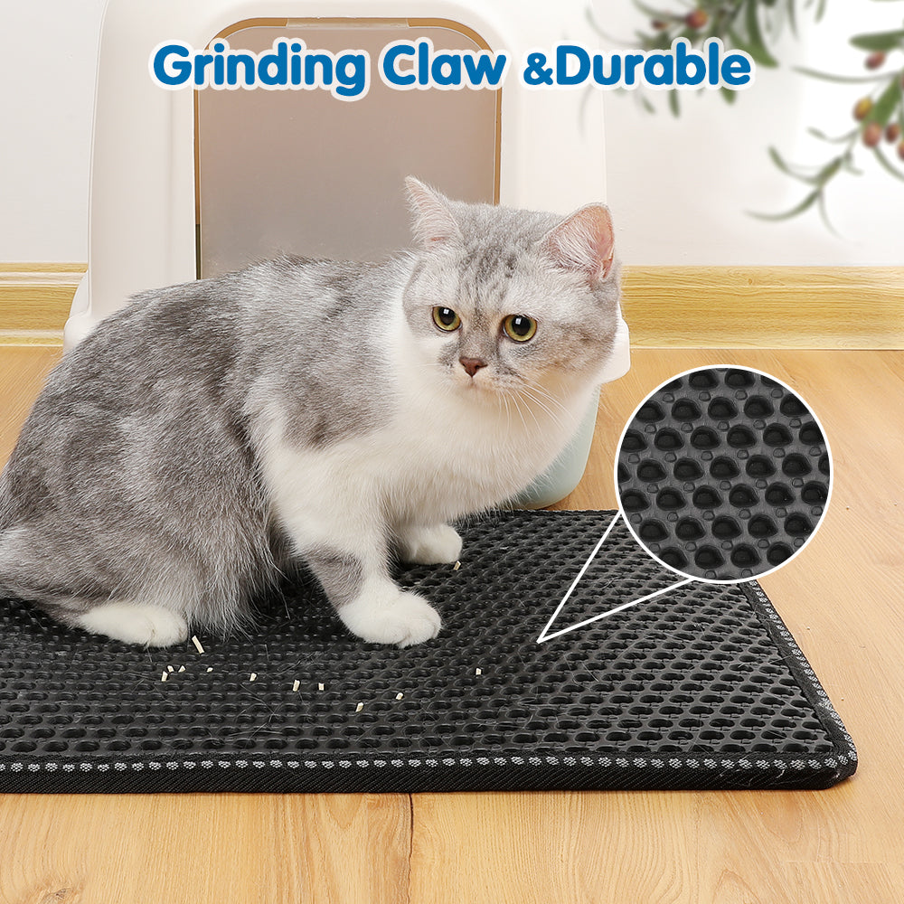 LateurGo Cat Litter Mat for Trapping Kitty Litter